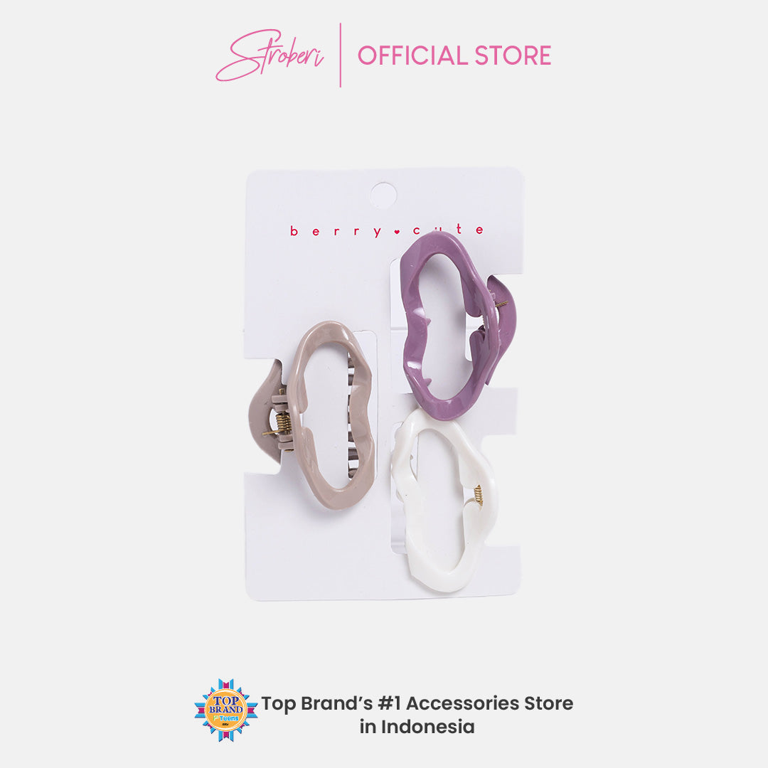 Stroberi Pastel & Gradation Hair Clip Set