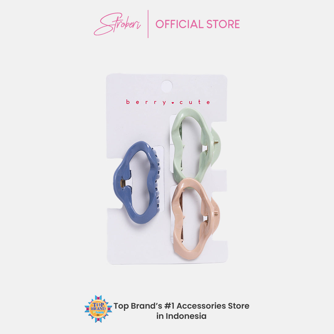 Stroberi Pastel & Gradation Hair Clip Set
