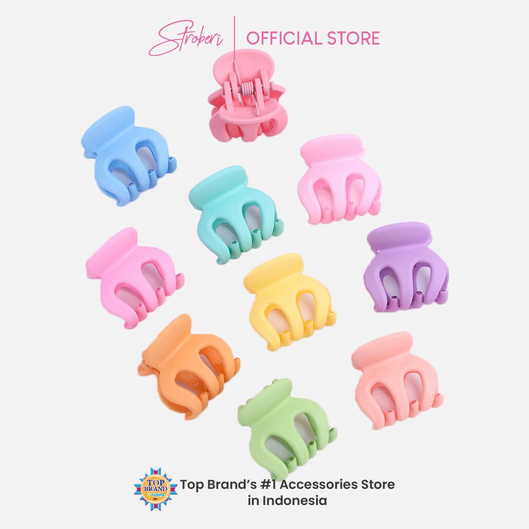 Stroberi Colored Mini Doff Hair Clip