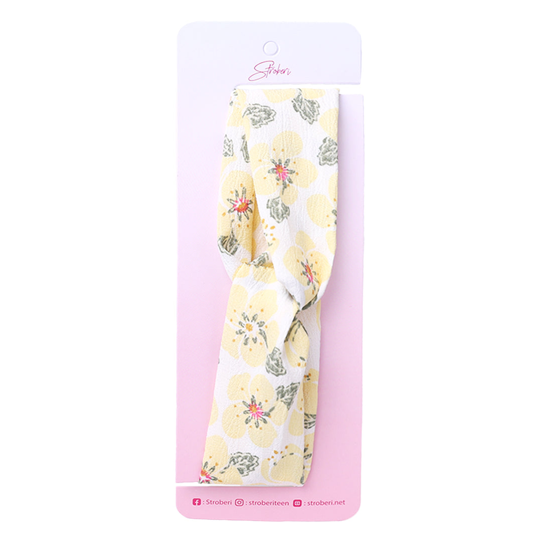 Stroberi Flower Fabric Headband