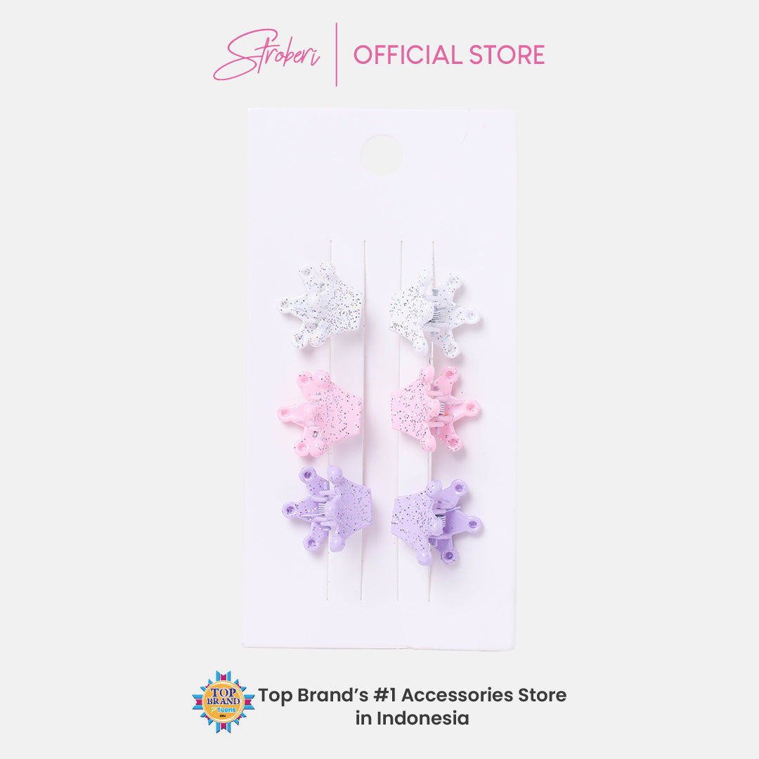 Stroberi Shape Hair Clip Set