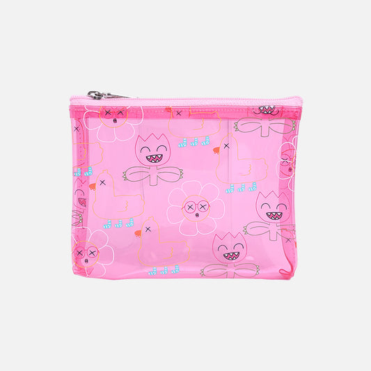 Stroberi Clear Line Color Pouch Series