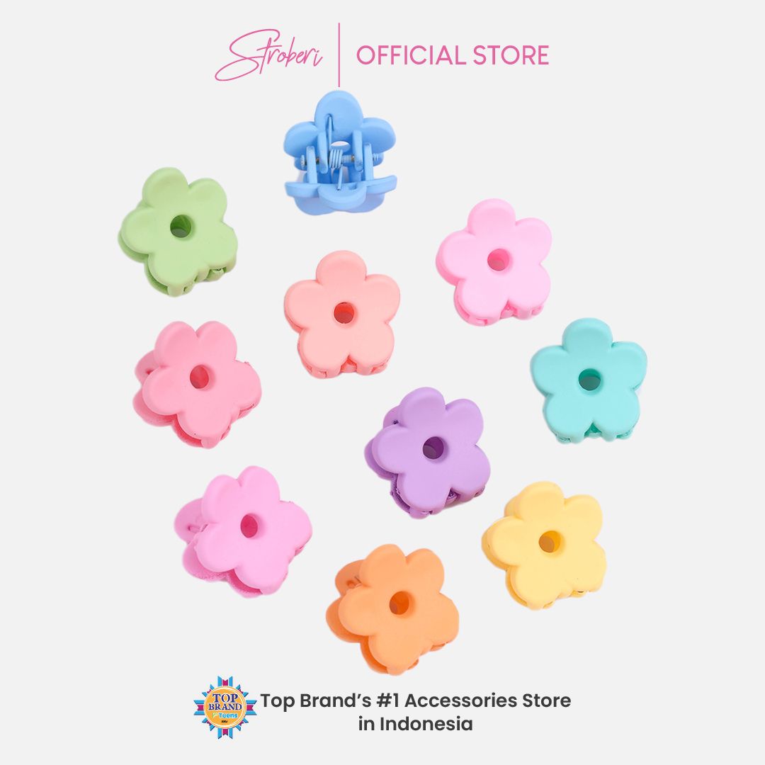 Stroberi Colored Mini Doff Hair Clip