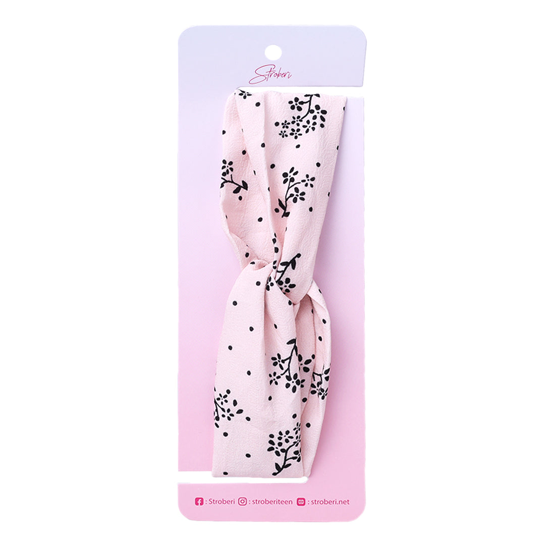 Stroberi Flower Fabric Headband