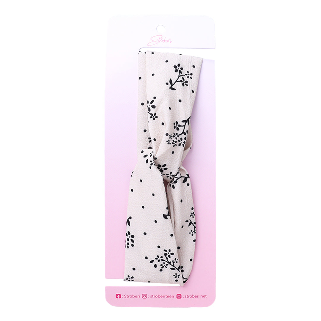 Stroberi Flower Fabric Headband