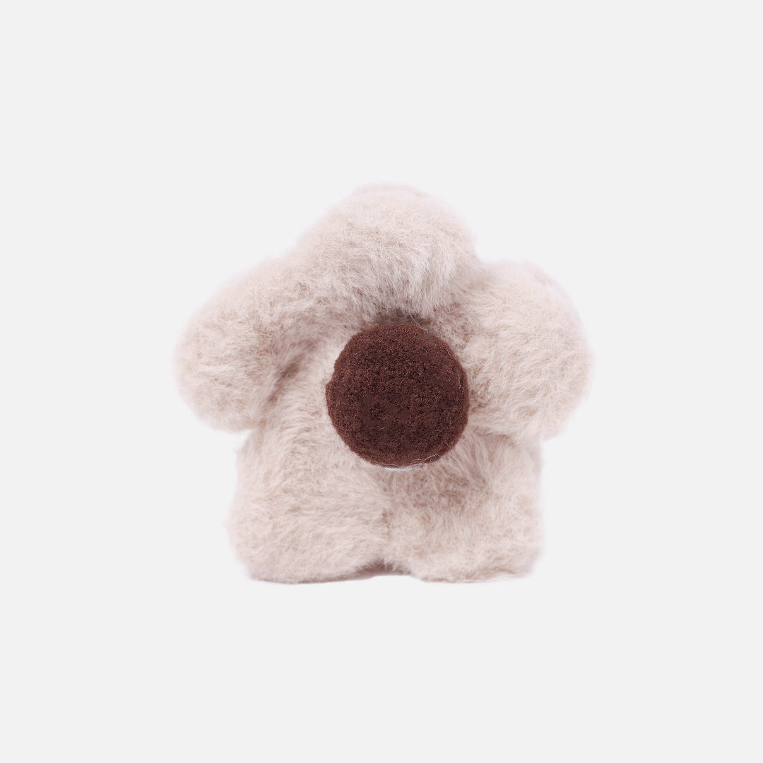 Stroberi Fur Flower Hair Clip