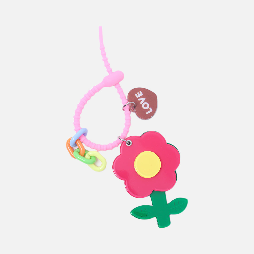 Stroberi Flower Character Keychain