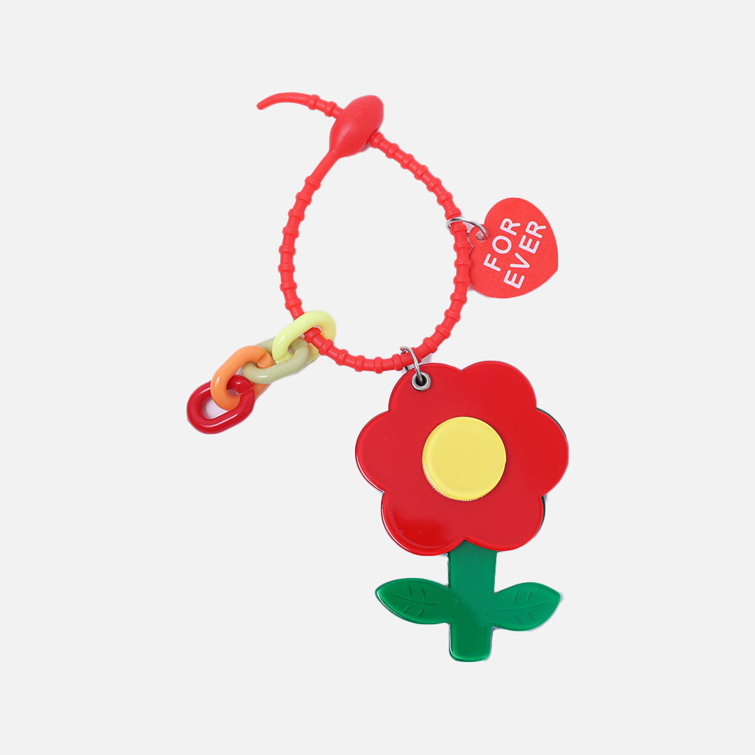 Stroberi Flower Character Keychain