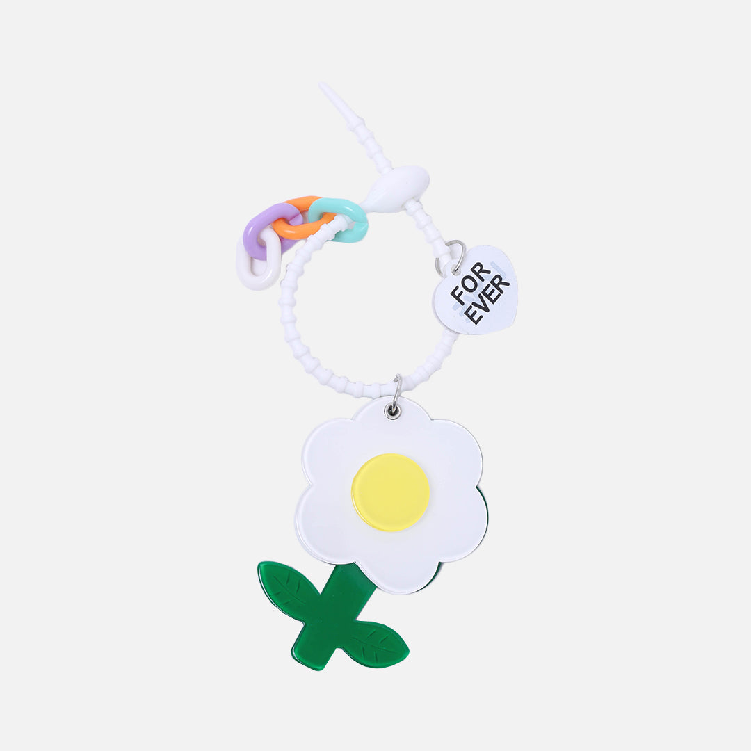 Stroberi Flower Character Keychain