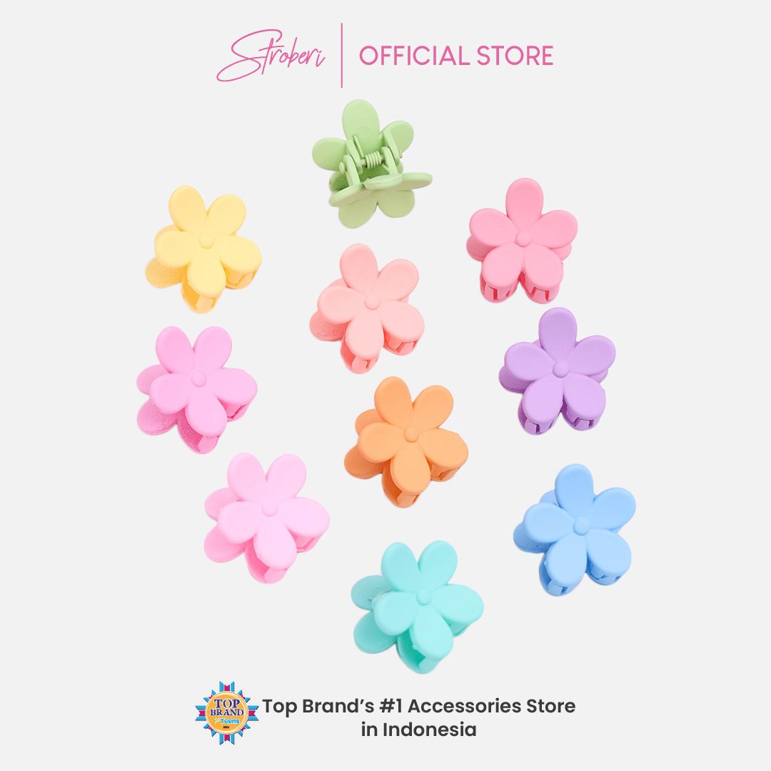 Stroberi Colored Mini Doff Hair Clip