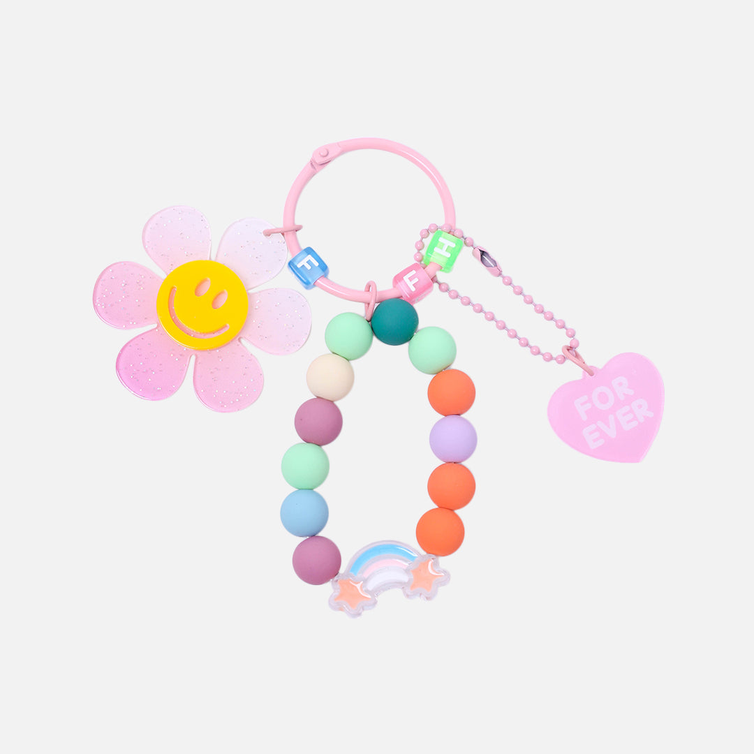 Stroberi Flower Character Keychain