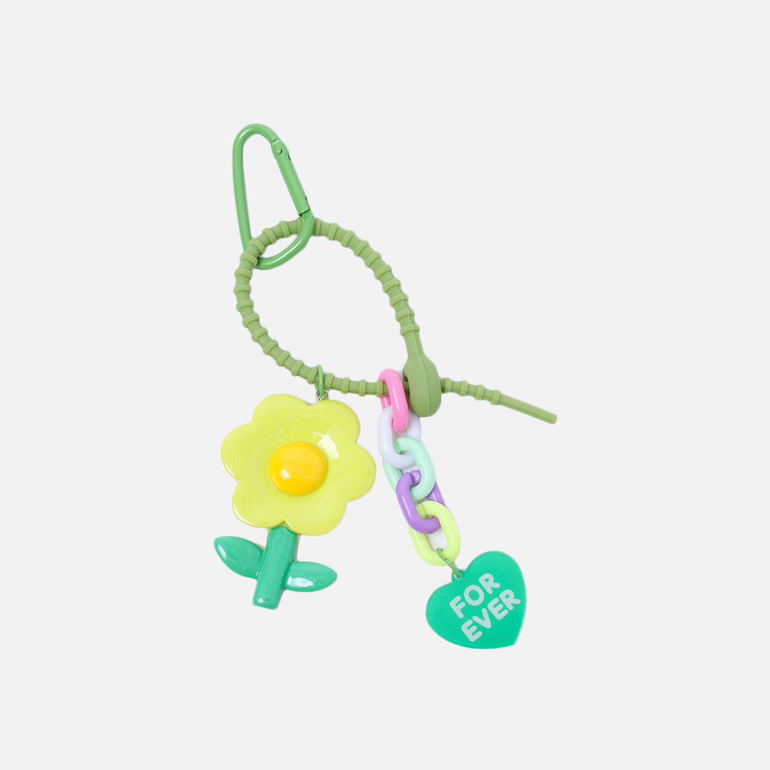 Stroberi Flower Character Keychain