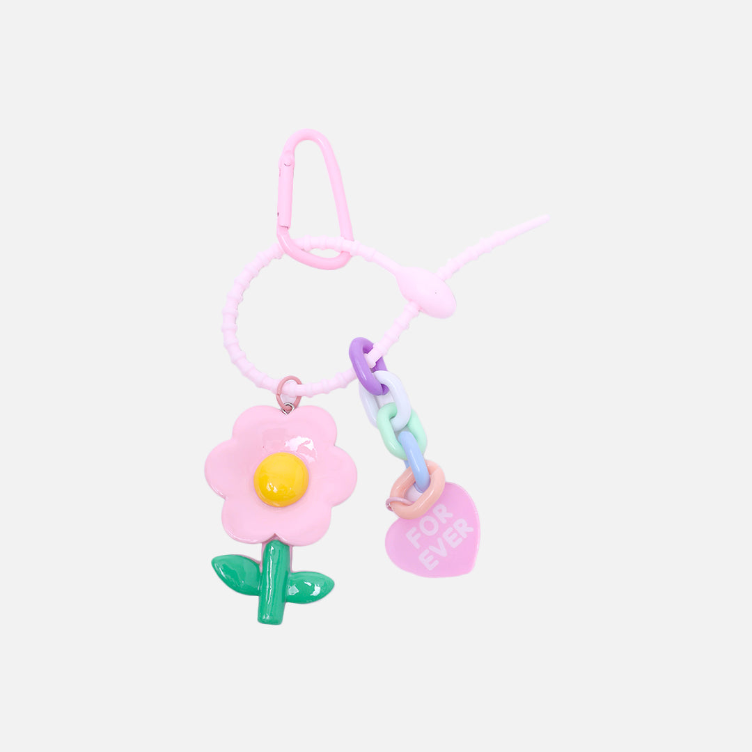 Stroberi Flower Character Keychain