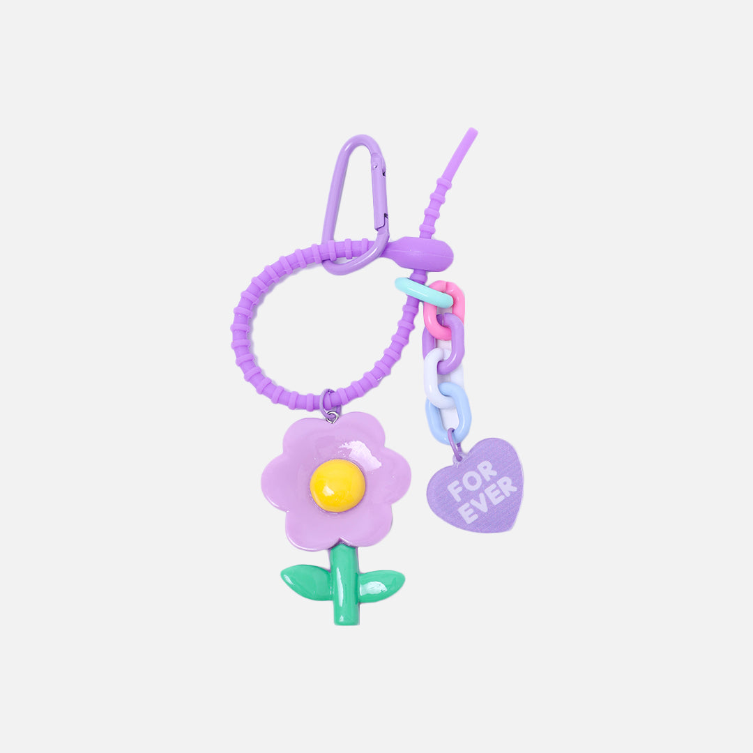 Stroberi Flower Character Keychain