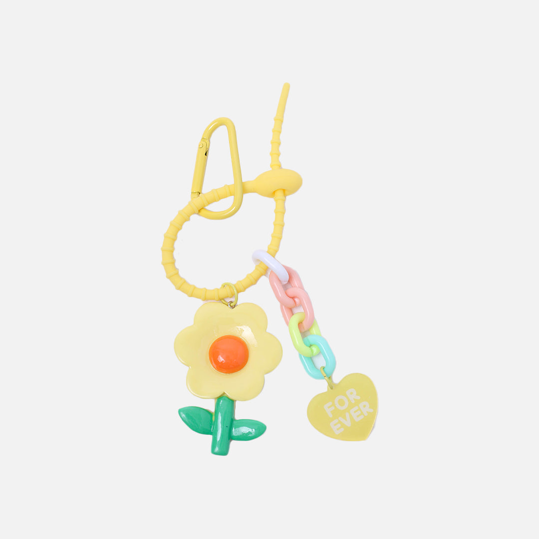 Stroberi Flower Character Keychain