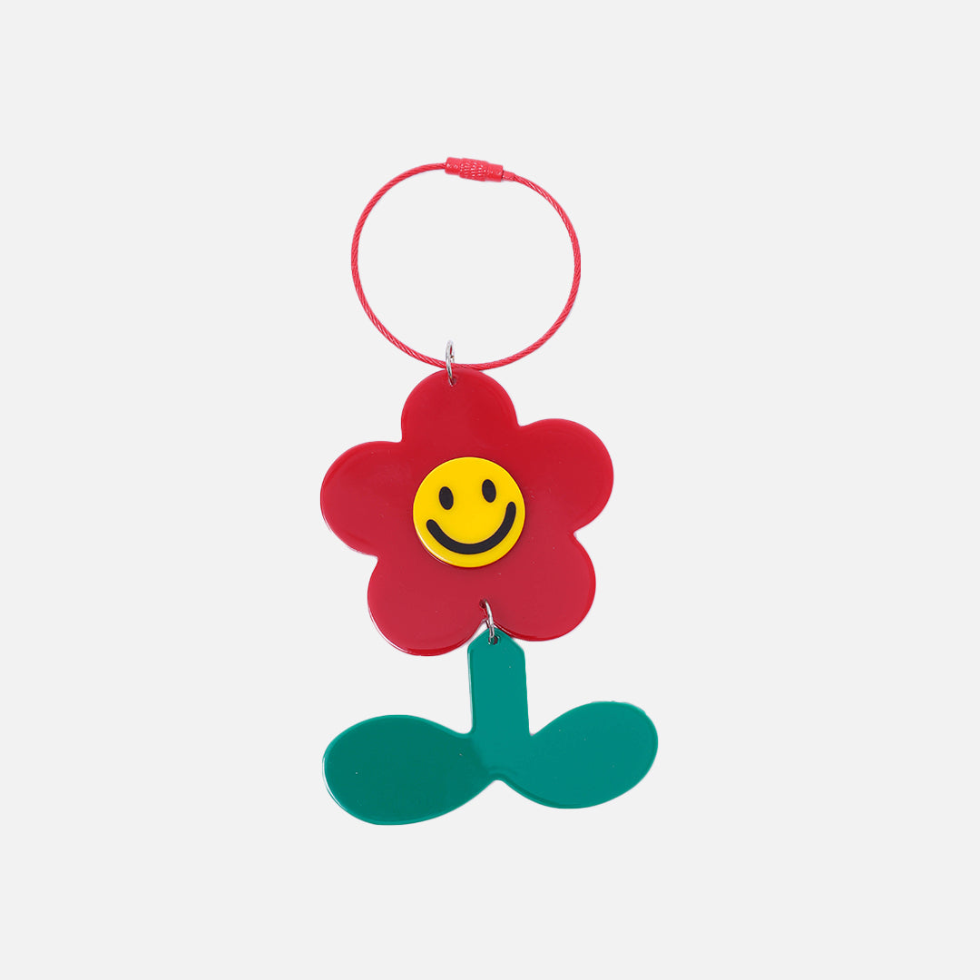 Stroberi Flower Character Keychain
