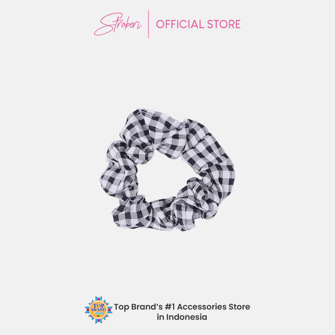 Stroberi Mini Scrunchie Motif -1 Hair Tie