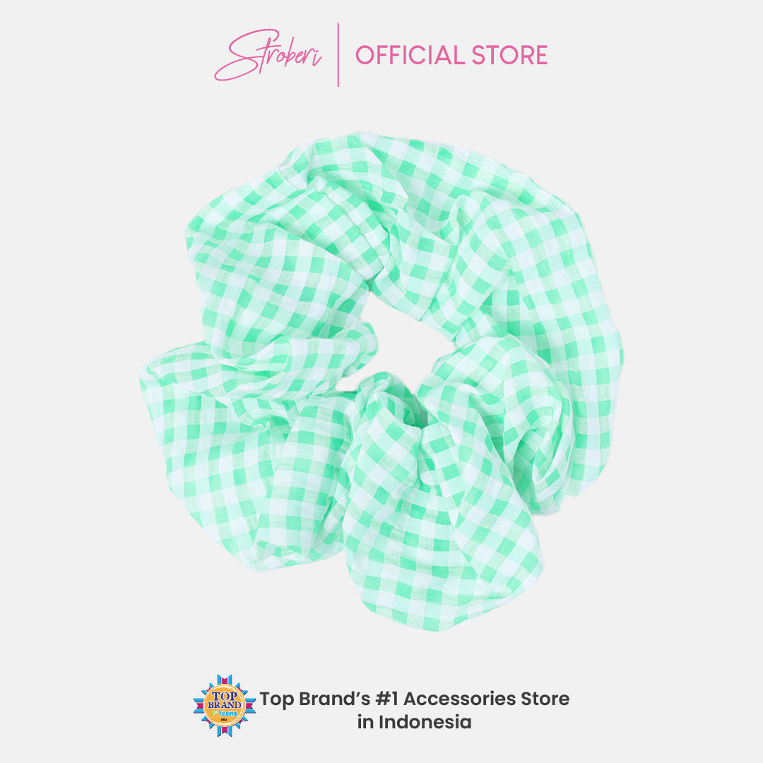 Stroberi Scrunchie Motif -1 Hair Tie