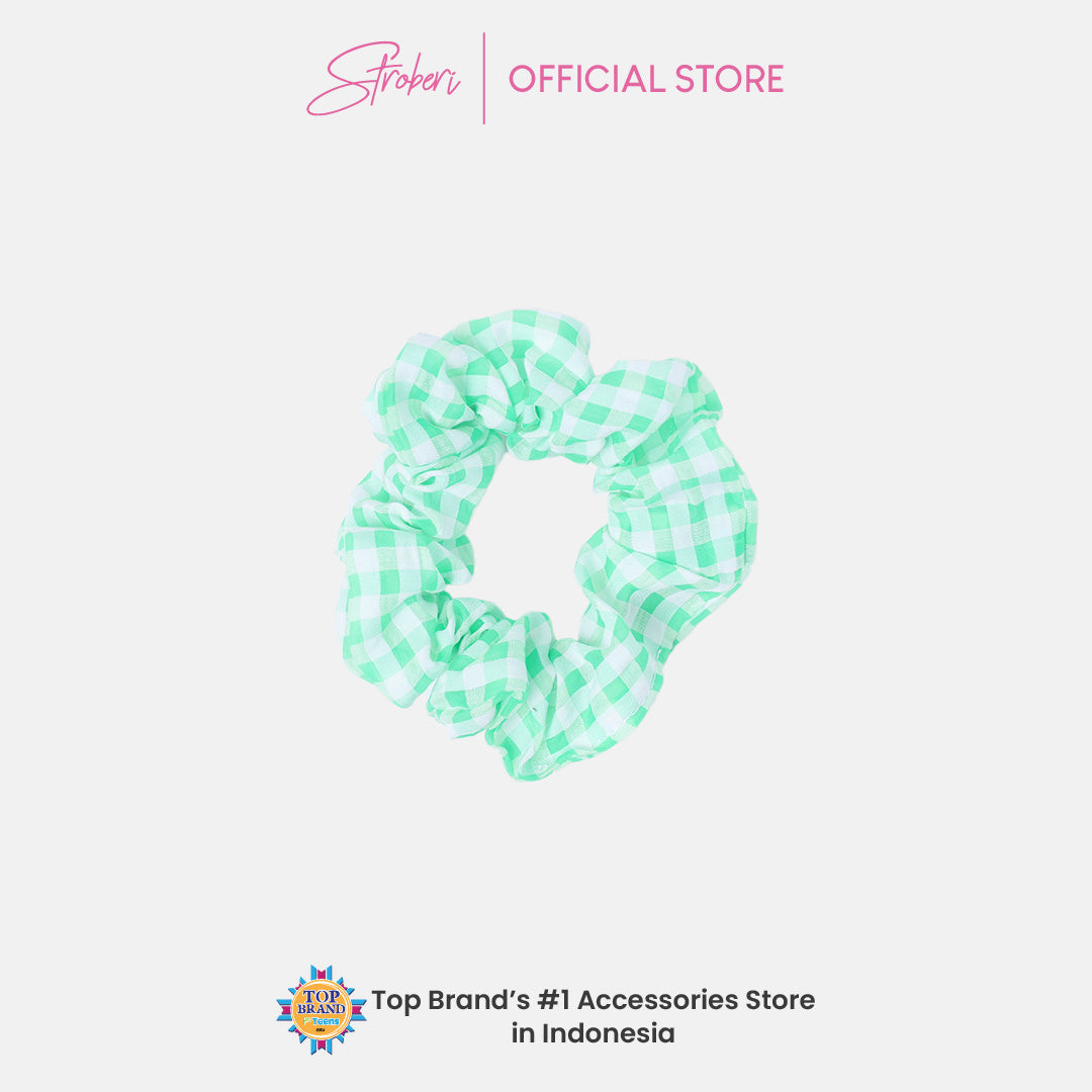 Stroberi Mini Scrunchie Motif -1 Hair Tie