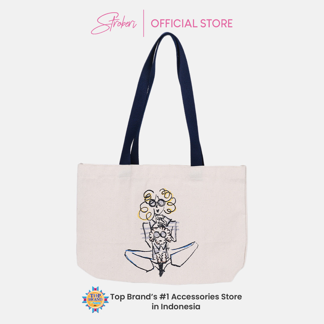 Stroberi Girl Canvas Tote Bag