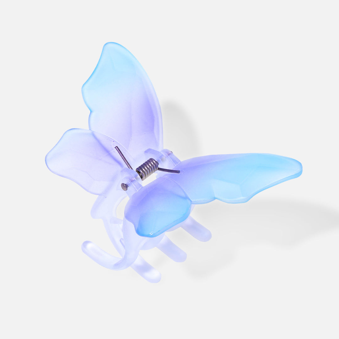 Stroberi Rainbow Color Butterfly & Flower Hair Clip