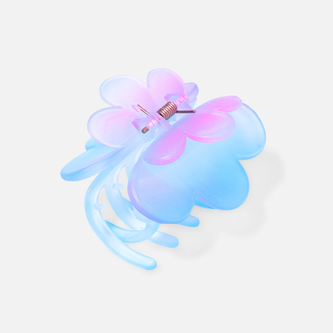 Stroberi Rainbow Color Butterfly & Flower Hair Clip