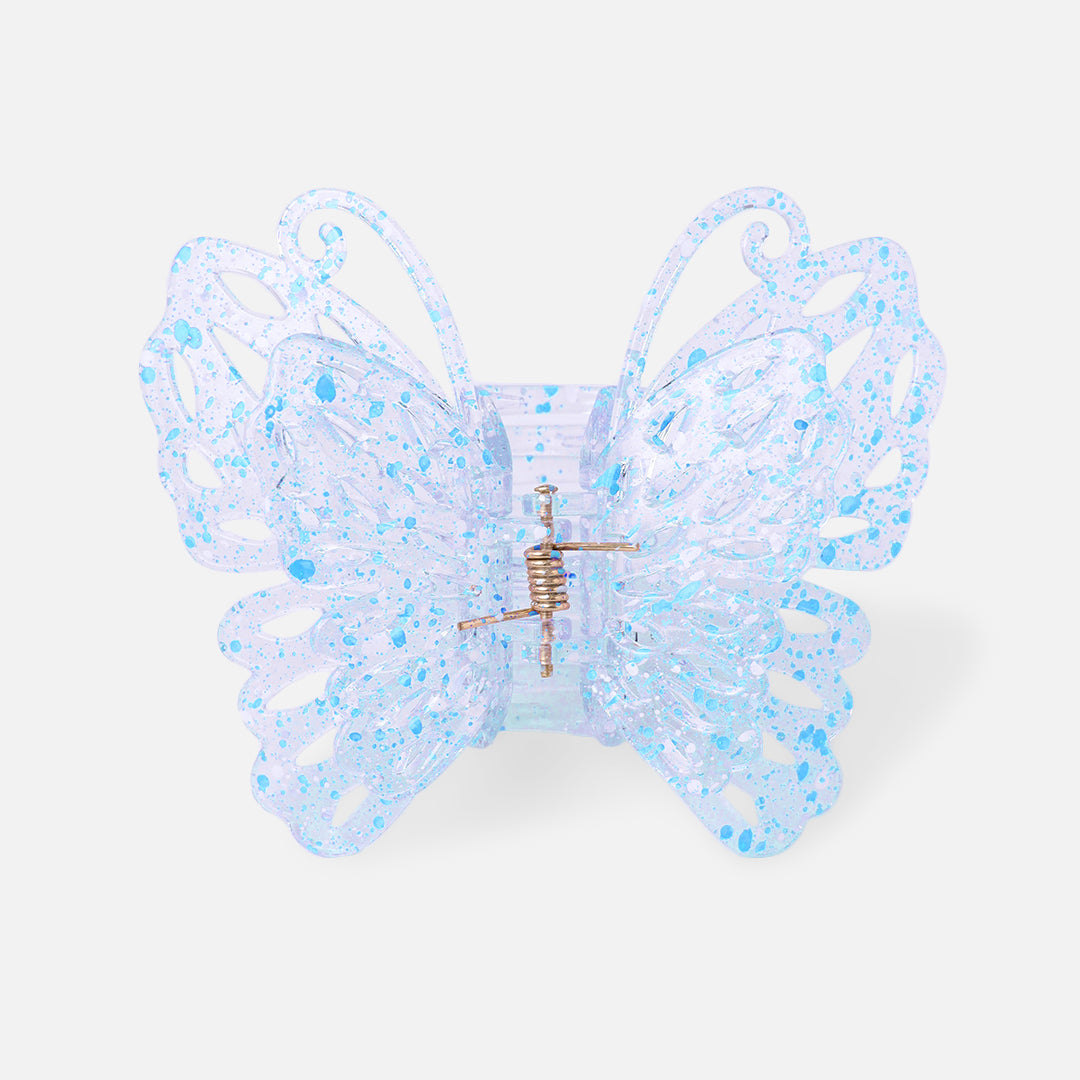 Stroberi Rainbow Color Butterfly & Flower Hair Clip