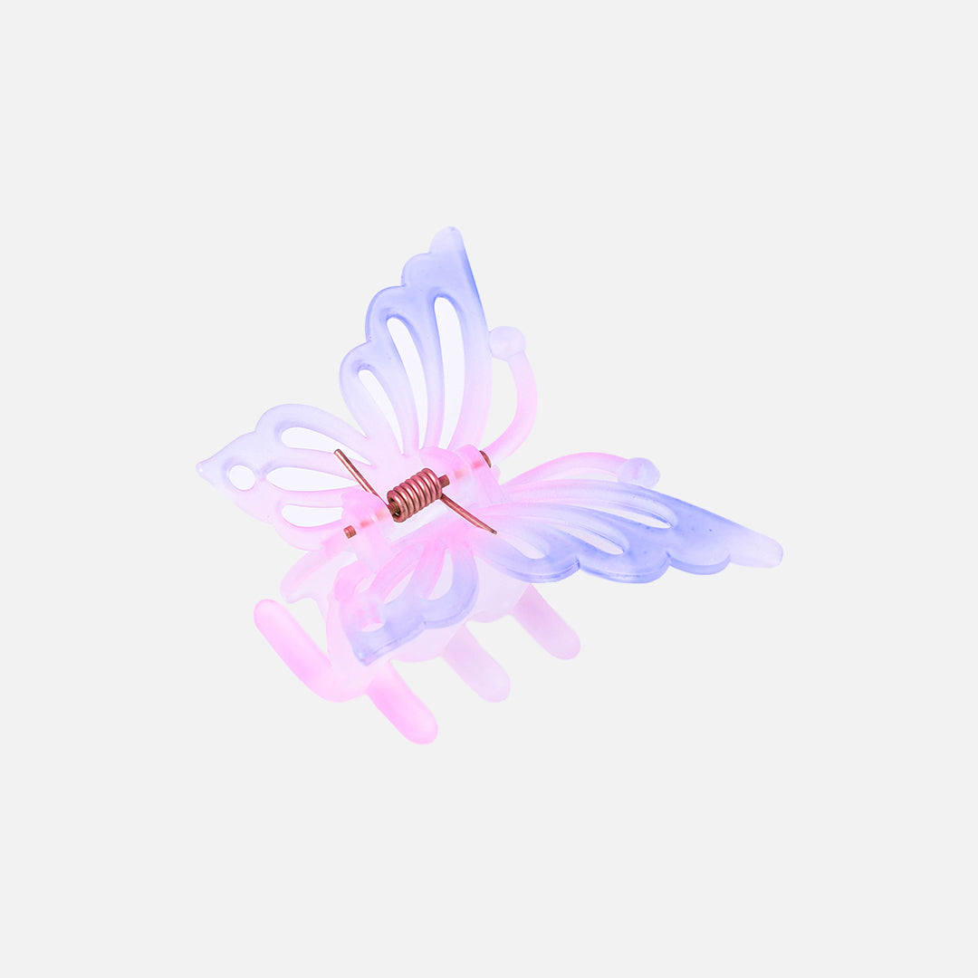 Stroberi Rainbow Color Butterfly & Flower Hair Clip