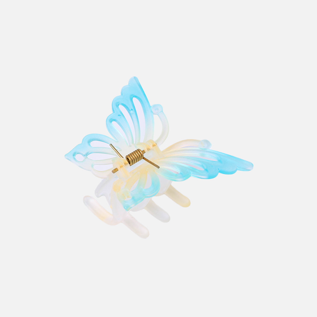 Stroberi Rainbow Color Butterfly & Flower Hair Clip