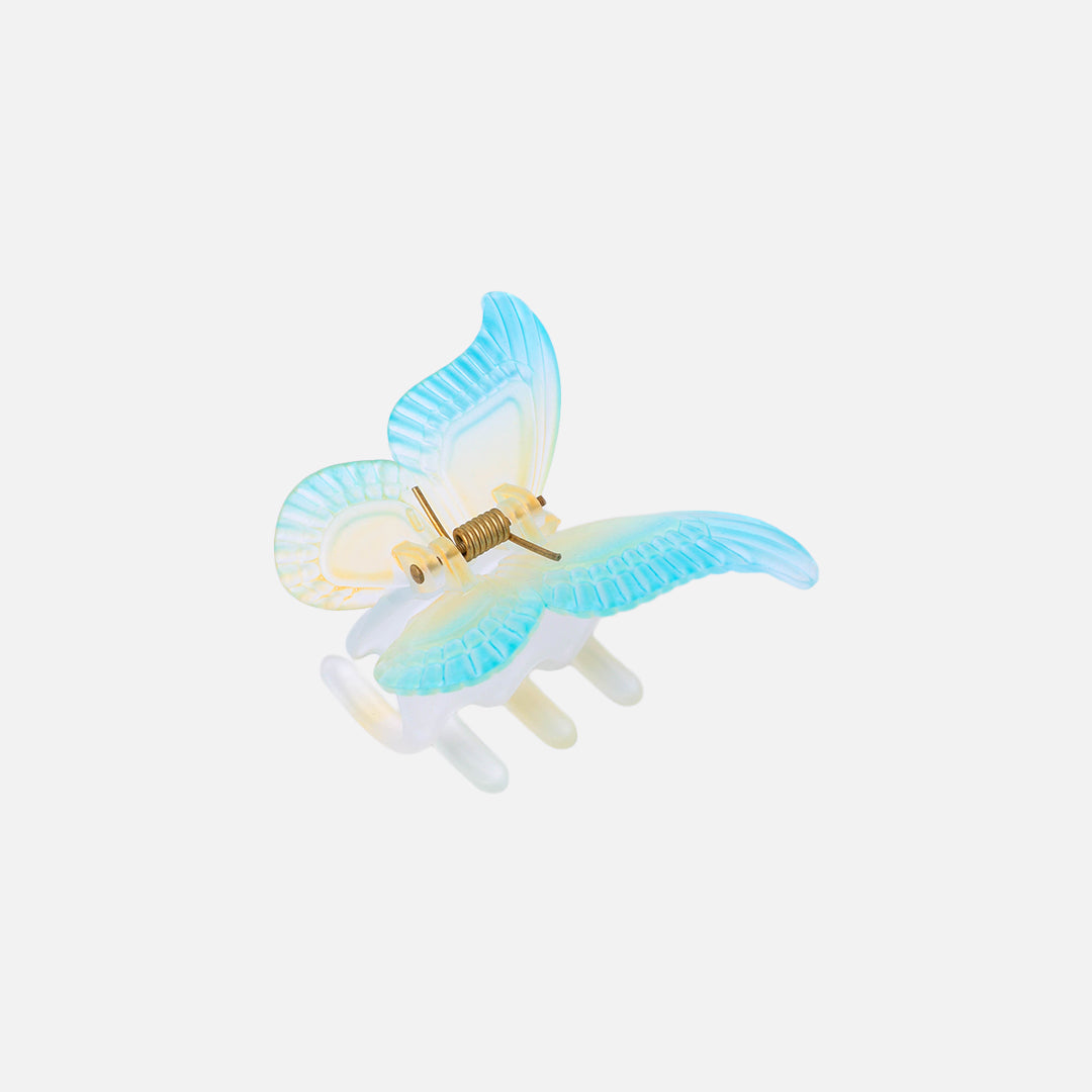Stroberi Rainbow Color Butterfly & Flower Hair Clip