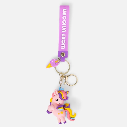 Stroberi Clay Unicorn Keychain