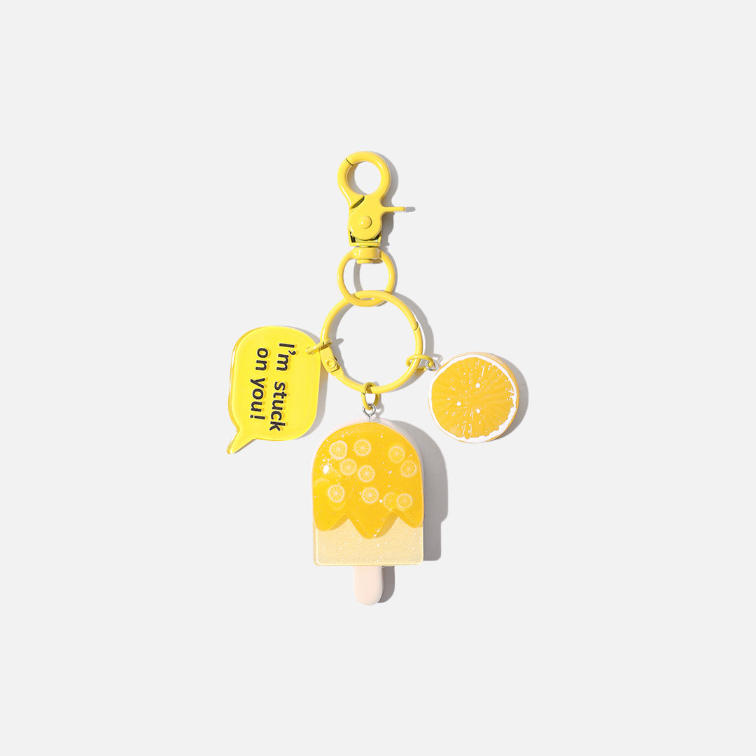 Stroberi Fruit Popsicle Keychain