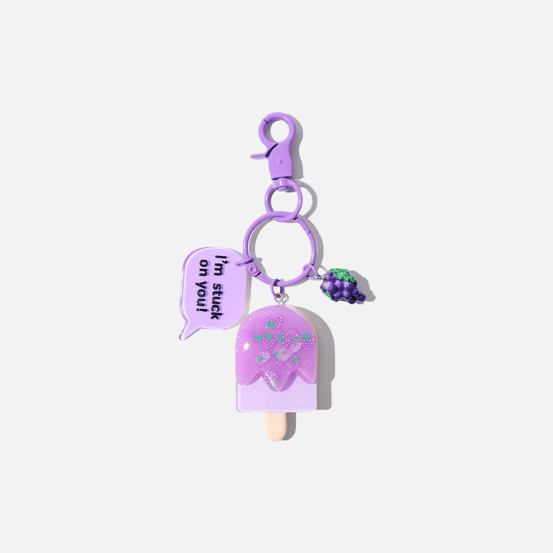 Stroberi Fruit Popsicle Keychain