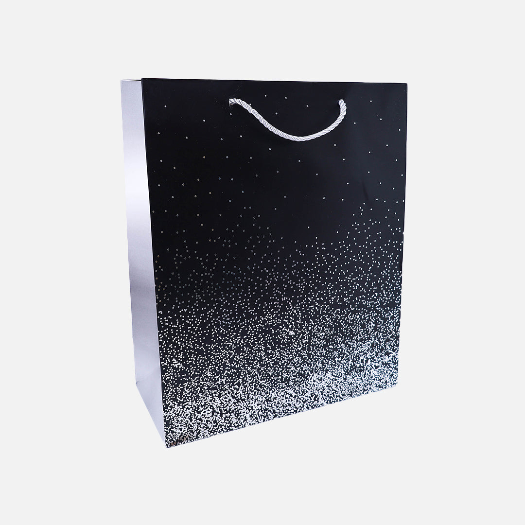Stroberi Birthday Gift Bag Dot Silver