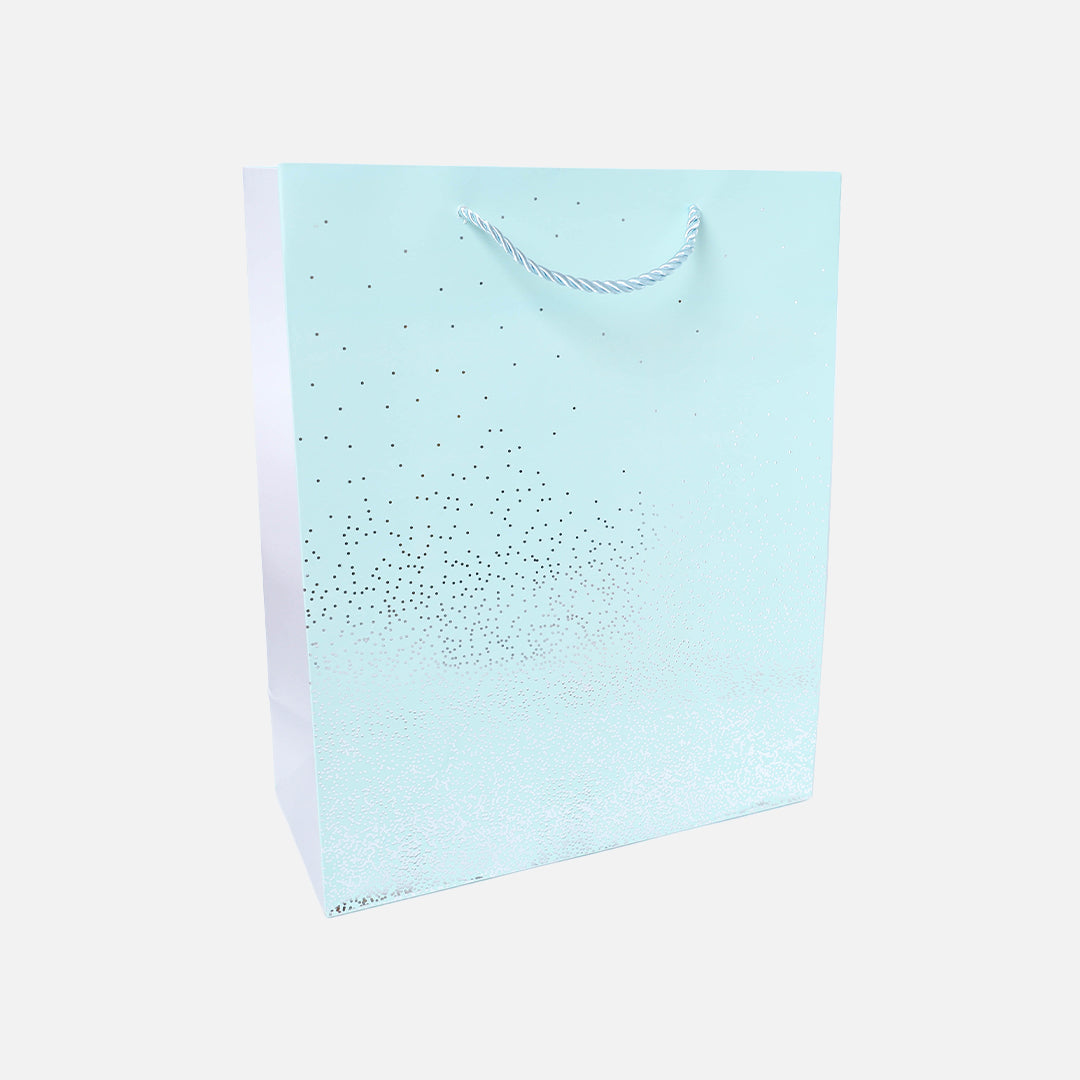Stroberi Birthday Gift Bag Dot Silver