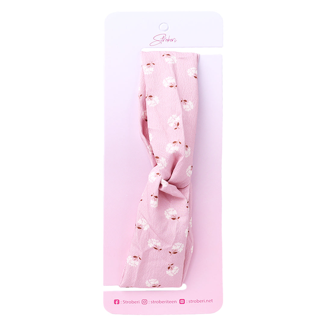 Stroberi Flower Fabric Headband