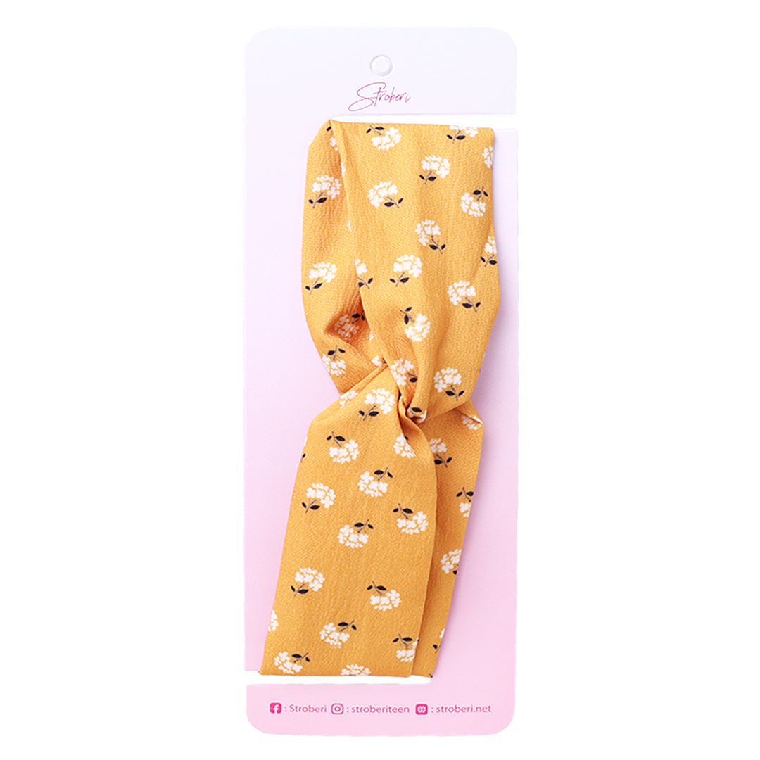 Stroberi Flower Fabric Headband