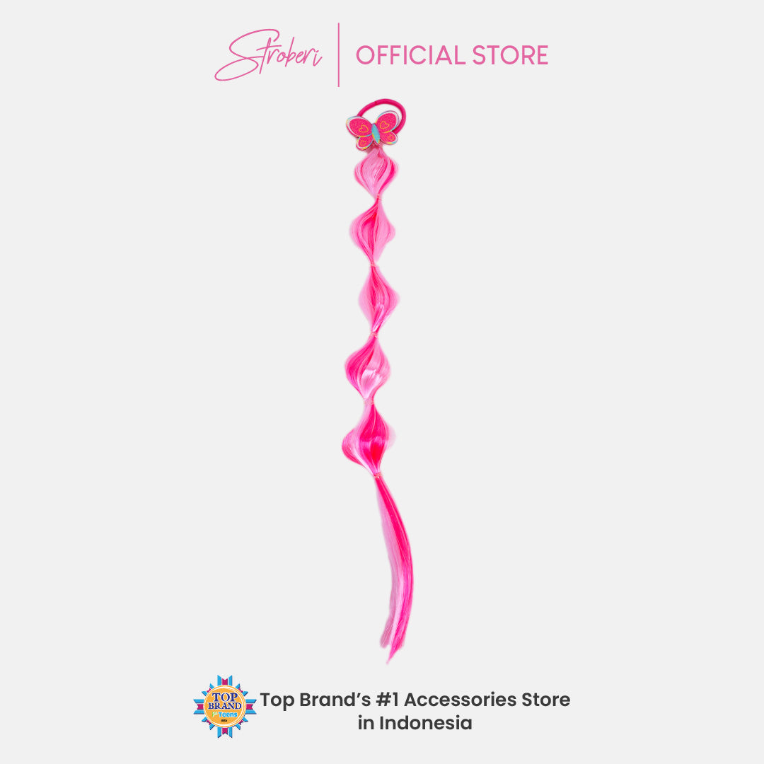 Stroberi Gradation Braid Hair Tie