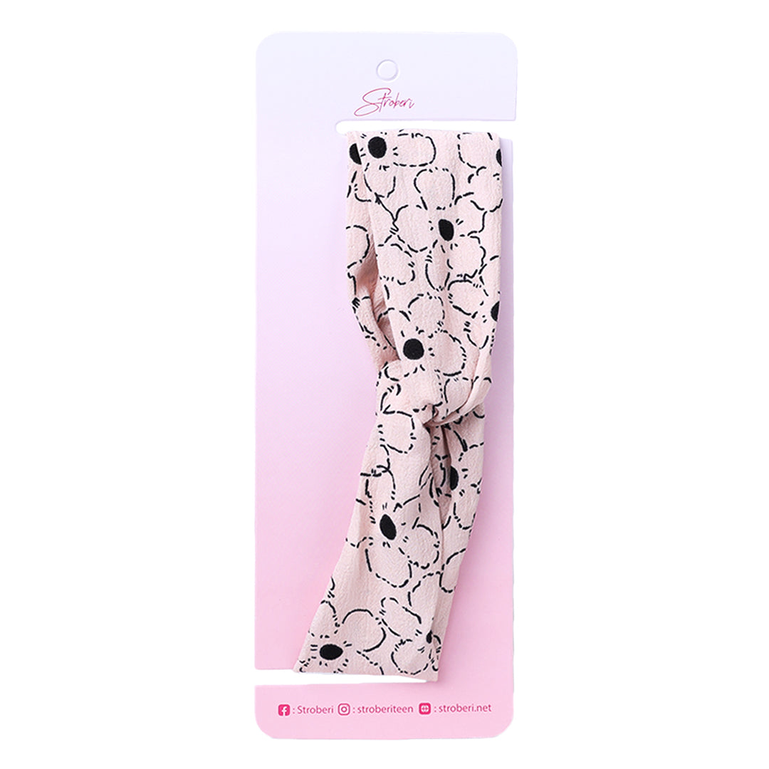 Stroberi Flower Fabric Headband