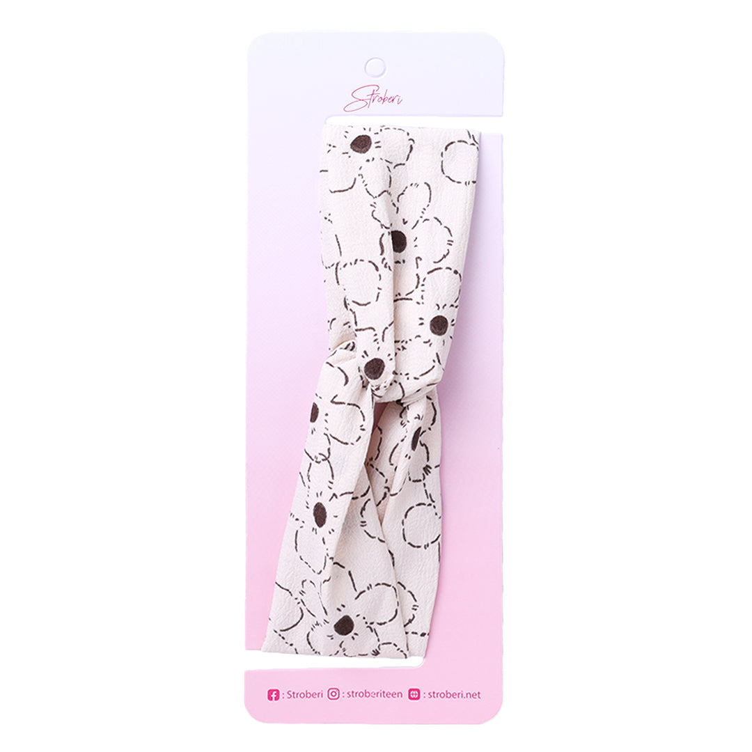Stroberi Flower Fabric Headband