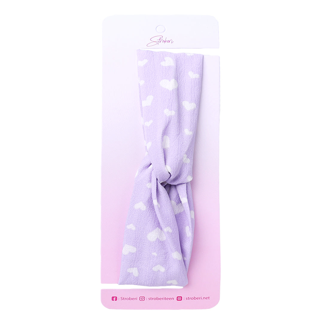 Stroberi Knot Fabric Headband -1