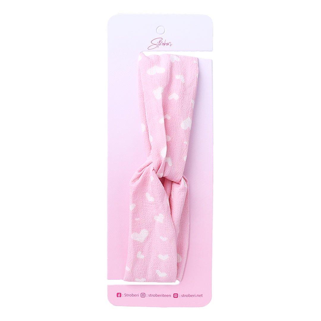 Stroberi Knot Fabric Headband -1