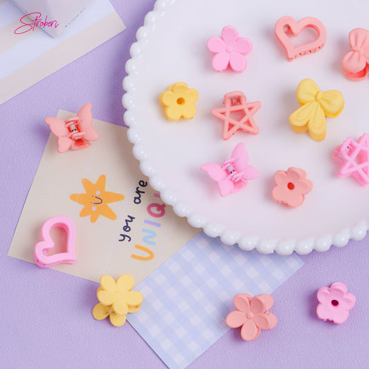 Stroberi Colored Mini Doff Hair Clip
