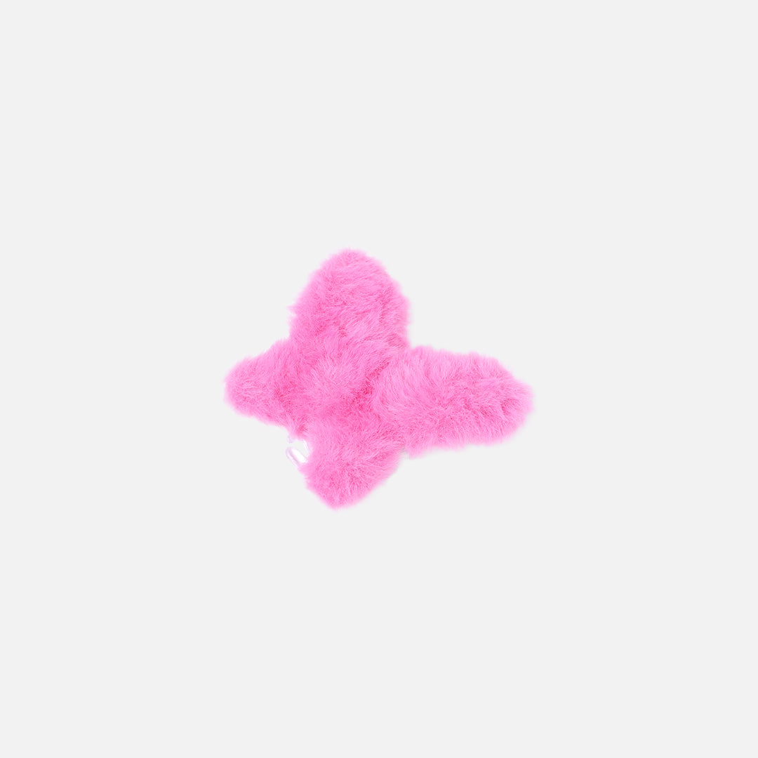 Stroberi Fur Butterfly Hair Clip