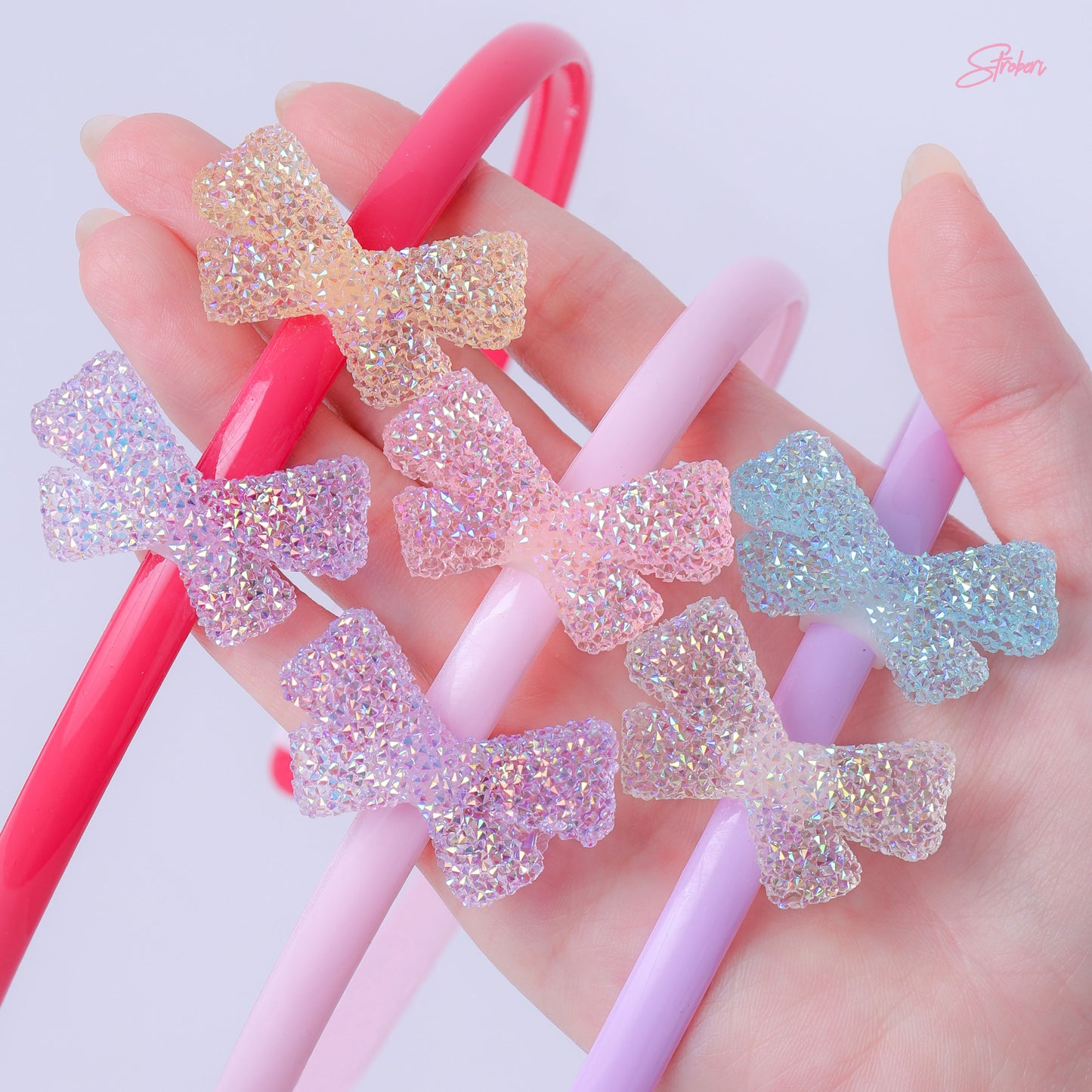 Stroberi Ribbon Clay Series Headband