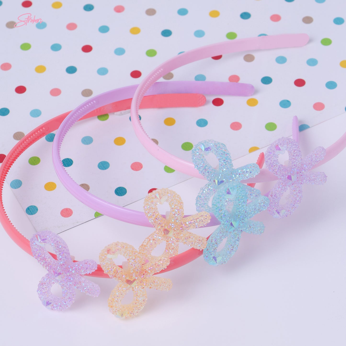 Stroberi Ribbon Clay Series Headband