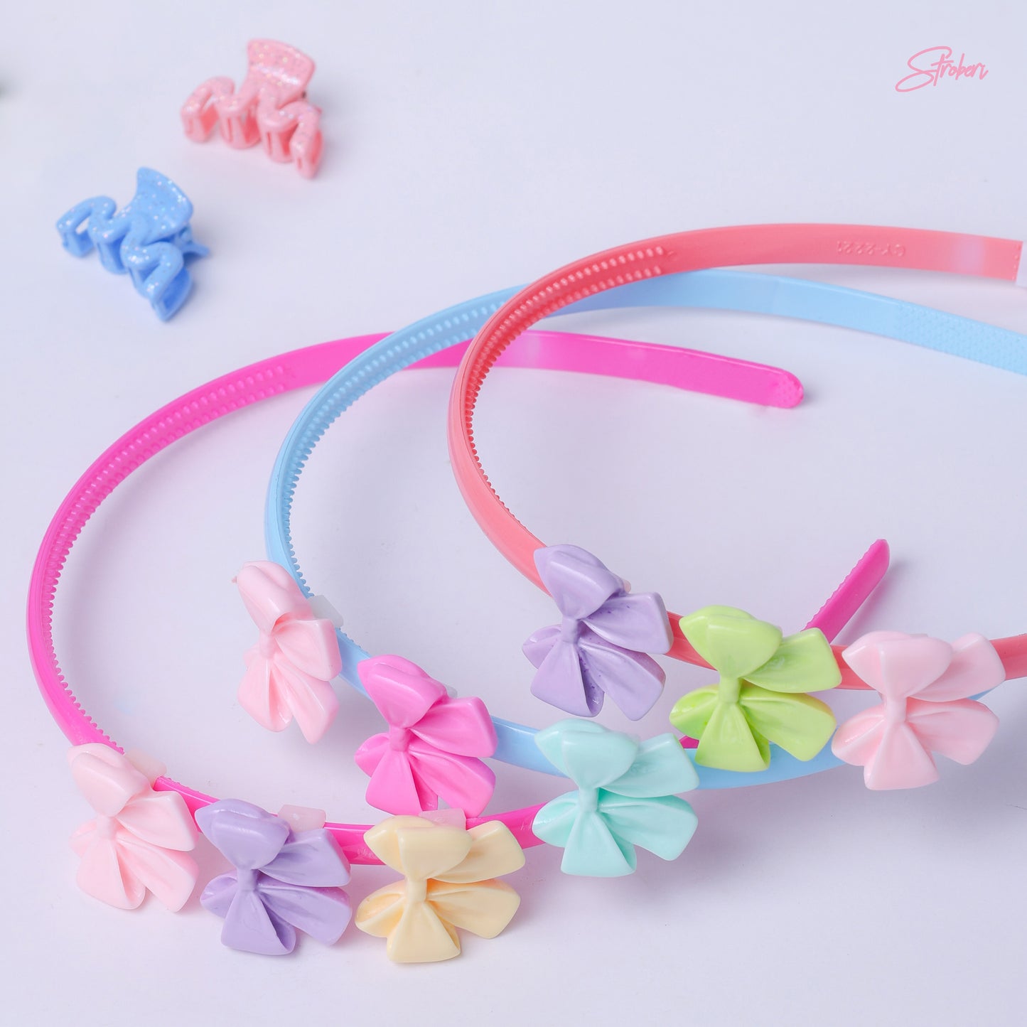 Stroberi Ribbon Clay Series Headband