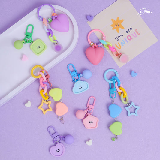 Stroberi Colorful Character Keychain -3