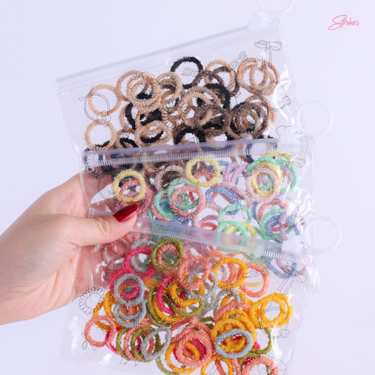 Stroberi Mini Towel Color Hair Tie Set