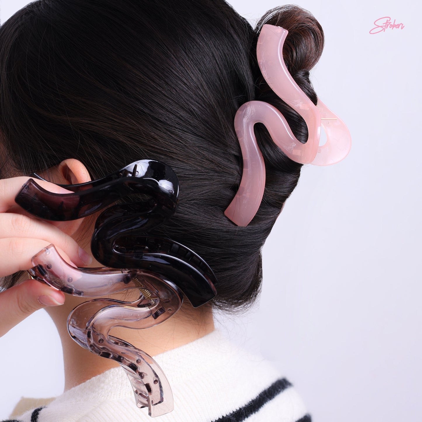 Stroberi Swirl Simple & Color Hair Clip